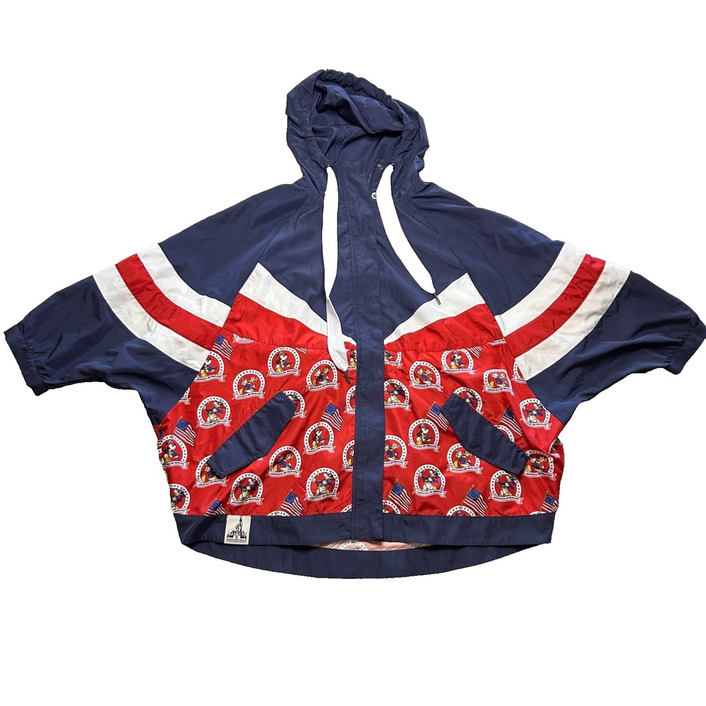 Walt Disney World 50th Vault Collection America On Parade Windbreaker Jacket XS